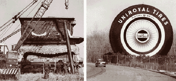 Moving and re-building the Uniroyal Tire in 1966