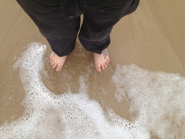 Bare Feet Sea Foam