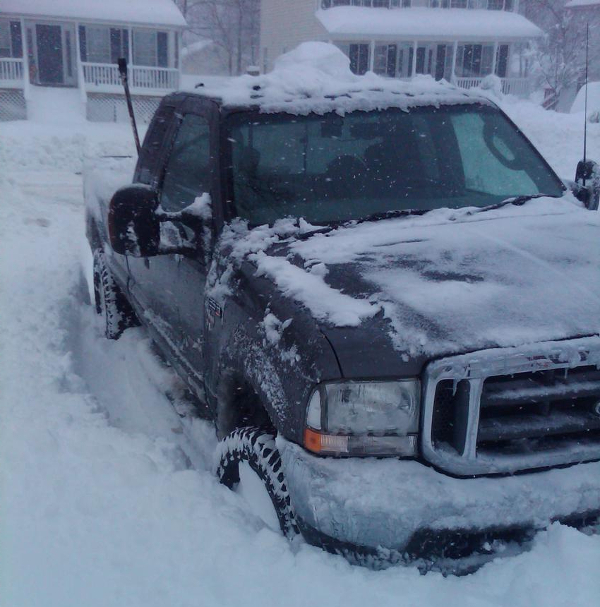 Ford in snow